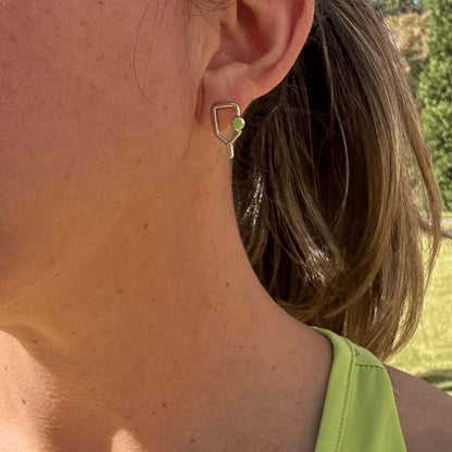 Born to Rally Color Pop Pickleball Paddle Stud Earrings - Pickleball Sports Smart Buy