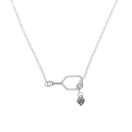Born to Rally Lob and Love Lariat Pickleball Necklace - Pickleball Sports Latest