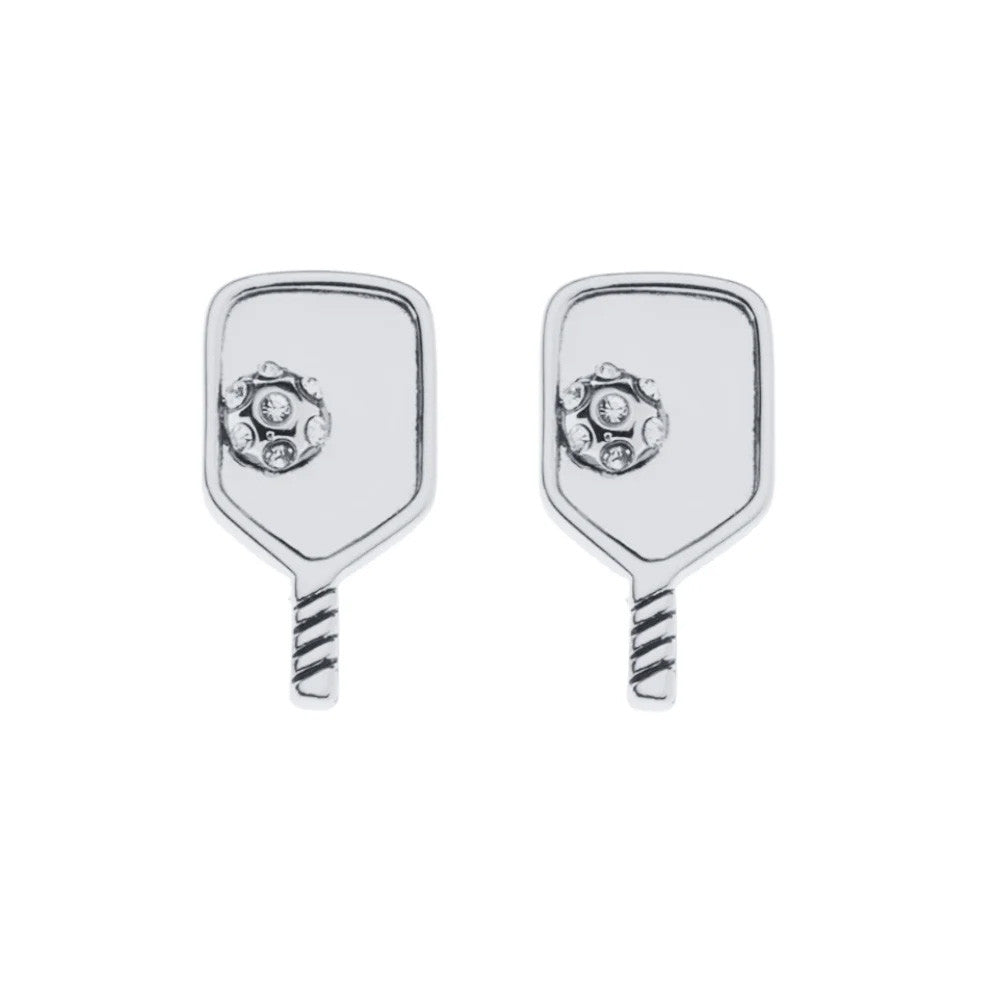 Born to Rally Pickleball Paddle Stud Earrings - Pickleball Sports Smart Buy