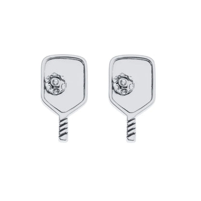Born to Rally Pickleball Paddle Stud Earrings - Pickleball Sports Smart Buy