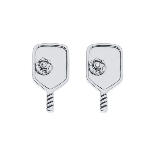 Born to Rally Pickleball Paddle Stud Earrings - Pickleball Sports Smart Buy
