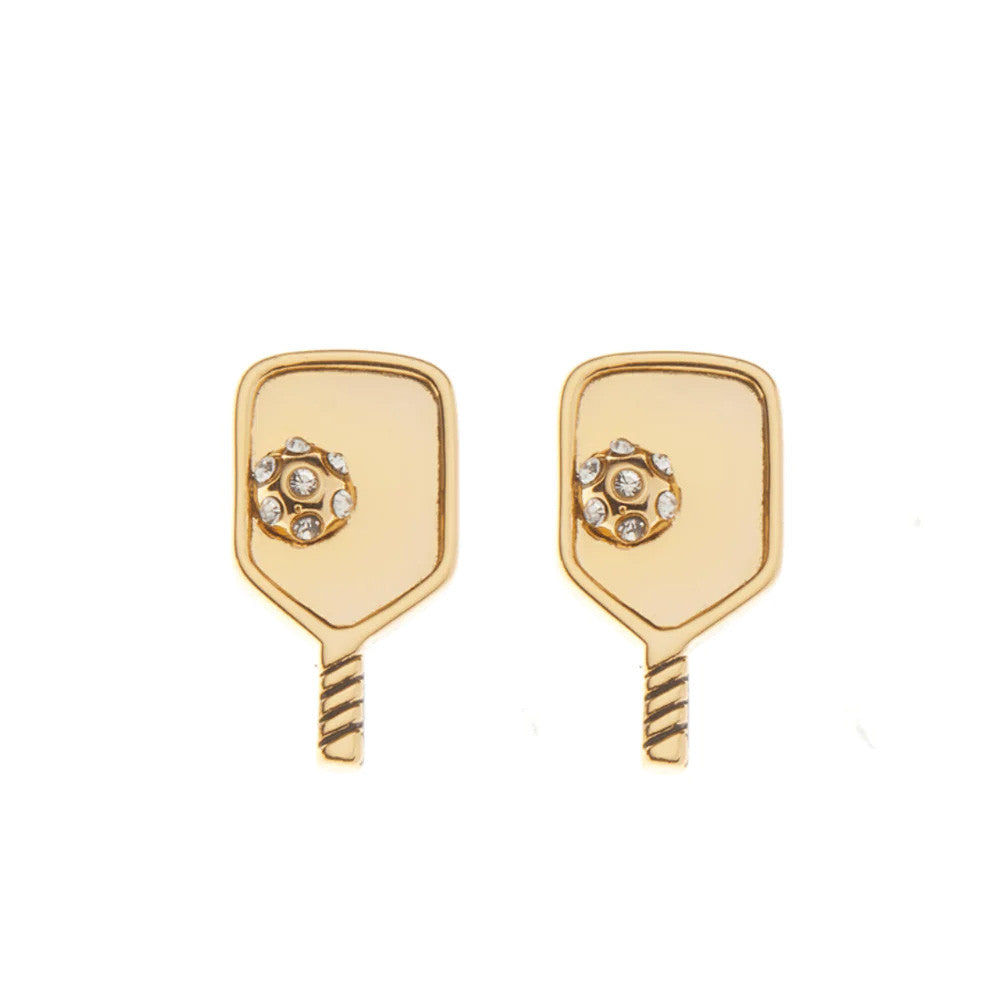 Born to Rally Pickleball Paddle Stud Earrings - Pickleball Sports Smart Buy