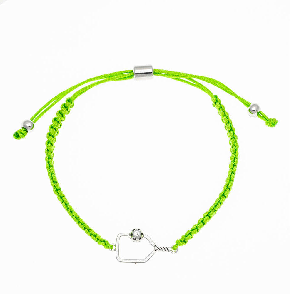 Born to Rally Pickleball Paddle Adjustable Rope Bracelet - Pickleball Sports Hot Sale