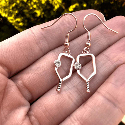 Born to Rally Pickleball Dangle Earrings - Pickleball Sports Popular