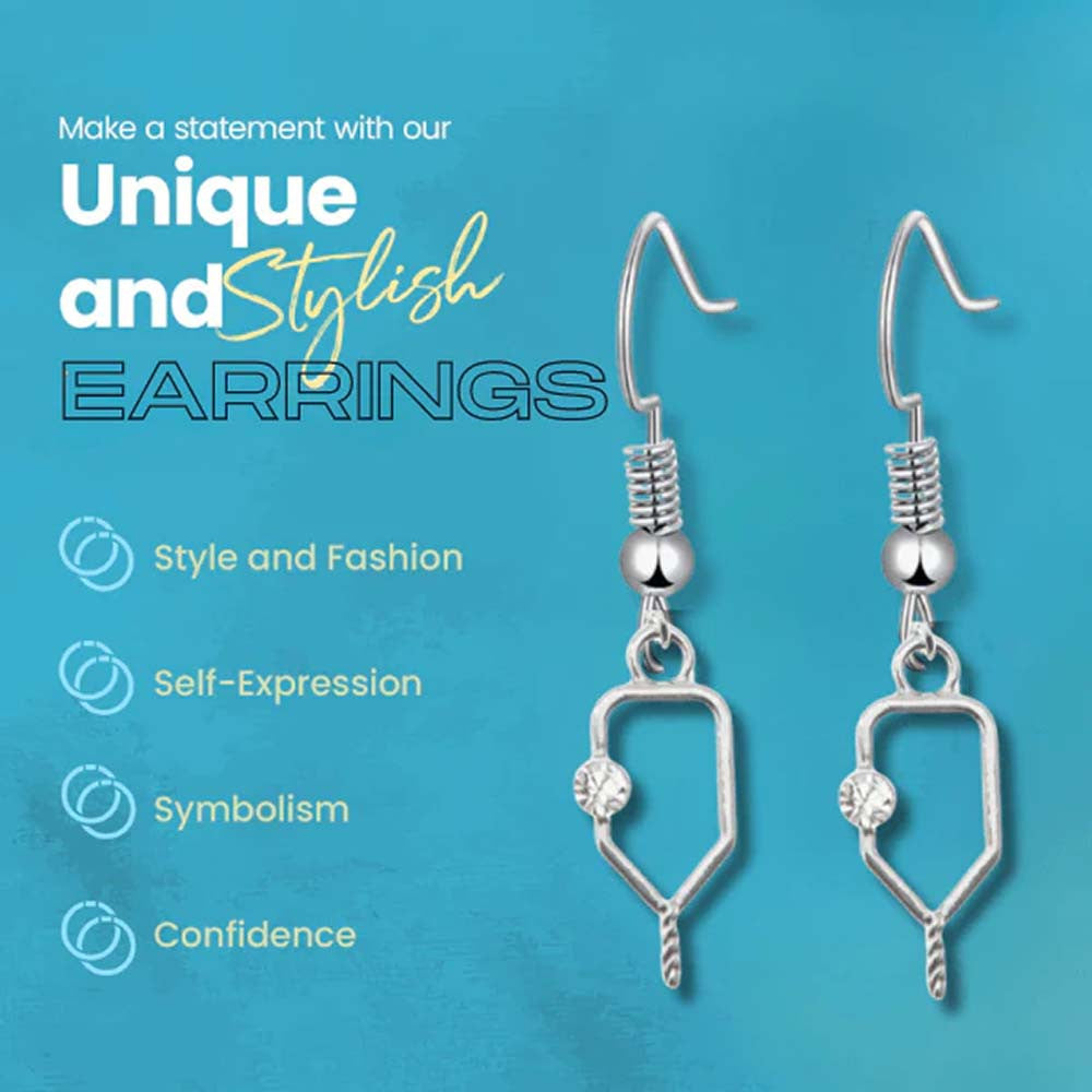 Born to Rally Pickleball Dangle Earrings - Pickleball Sports Popular
