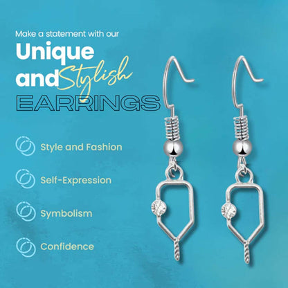 Born to Rally Pickleball Dangle Earrings - Pickleball Sports Popular
