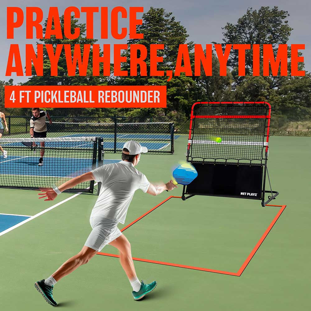 NET PLAYZ 4FT Pickleball Rebounder - Pickleball Sports Featured