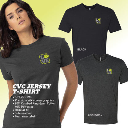 ZER002 PB Love T-Shirt - Unisex - Pickleball Sports Latest