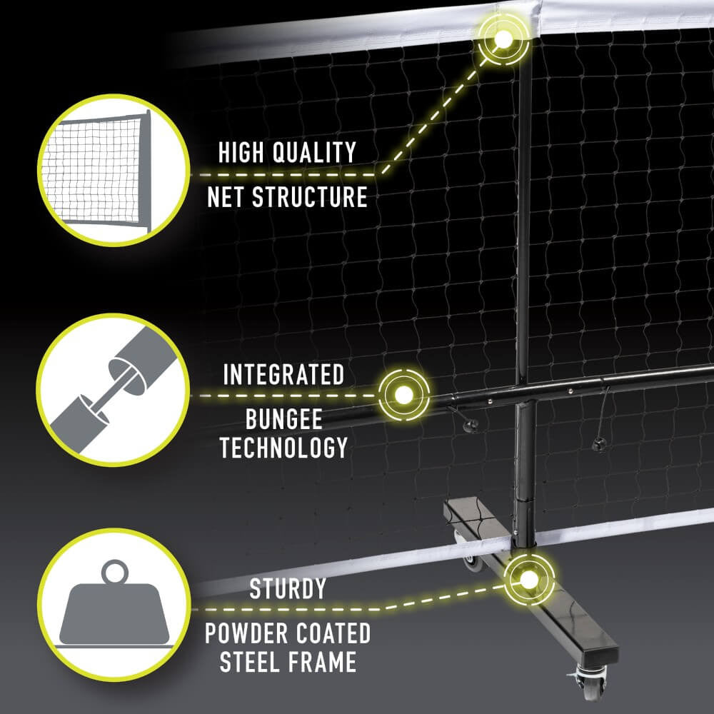 Franklin Portable Pickleball Net System with Wheels - Pickleball Sports Top Pick
