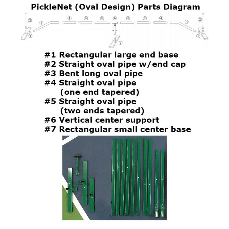 PickleNet Portable Net (Oval Design) Replacement Parts - Pickleball Sports Quality