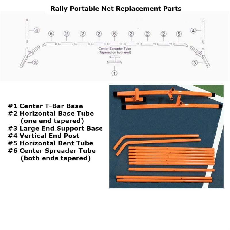 Rally Portable Net Replacment Parts - Pickleball Sports Smart Buy