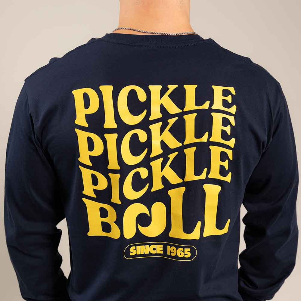 Heritage Pickle Long Sleeve Tee - Unisex Pickleball Shirt - Pickleball Sports Latest