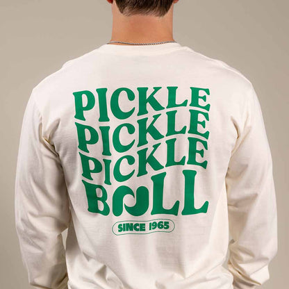 Heritage Pickle Long Sleeve Tee - Unisex Pickleball Shirt - Pickleball Sports Latest
