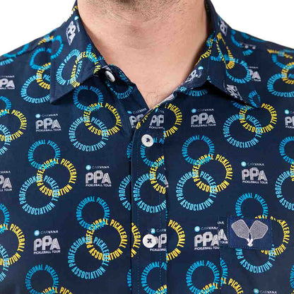 PPa Circle Short Sleeve Button Down Shirt - Unisex - Pickleball Sports Featured
