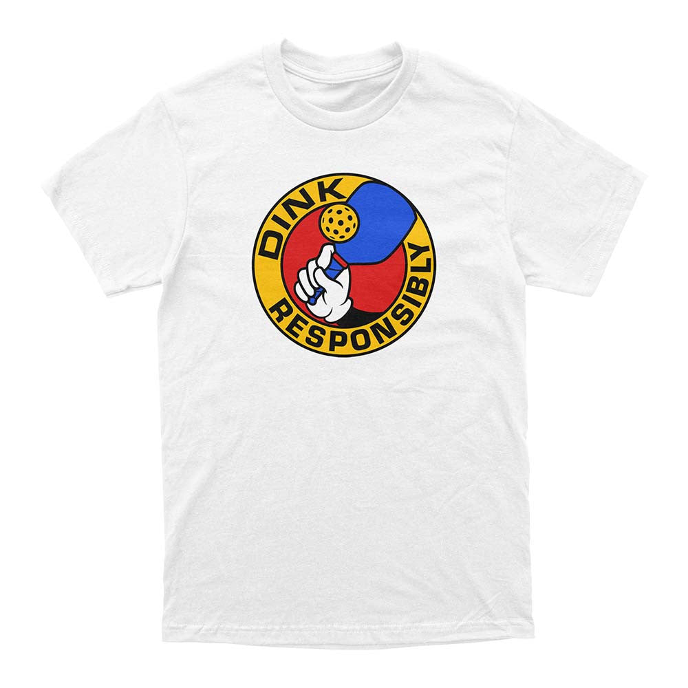 Wallflower Dink Responsibly T-Shirt - Unisex - Pickleball Sports Top Pick