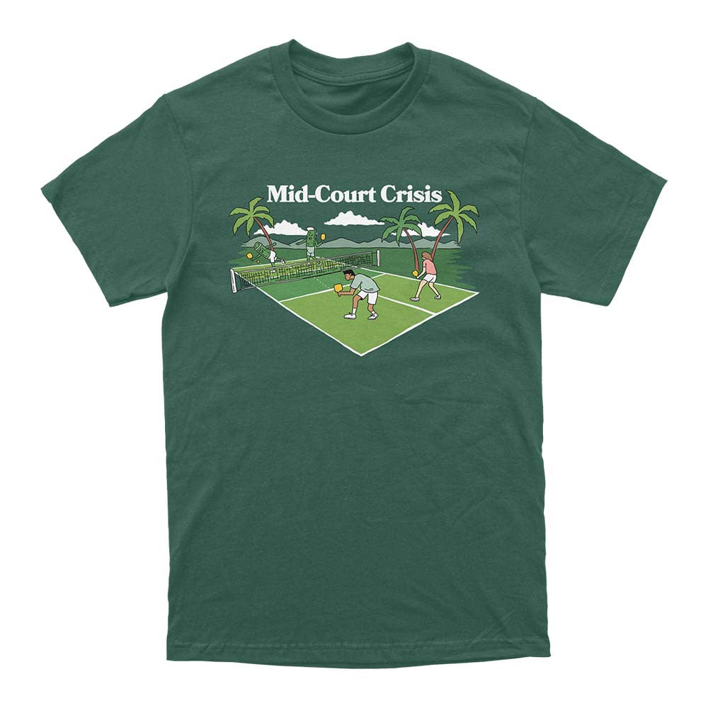 Wallflower Mid Court Crisis T-Shirt - Unisex - Pickleball Sports Quality
