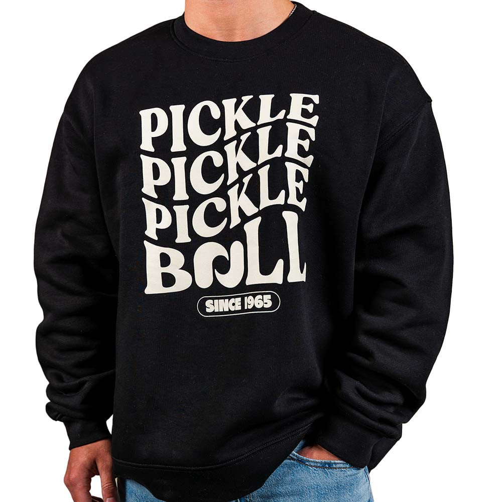 Heritage Pickle Pickle Pickle-ball Crewneck Sweatshirt - Unisex - Pickleball Sports Premium