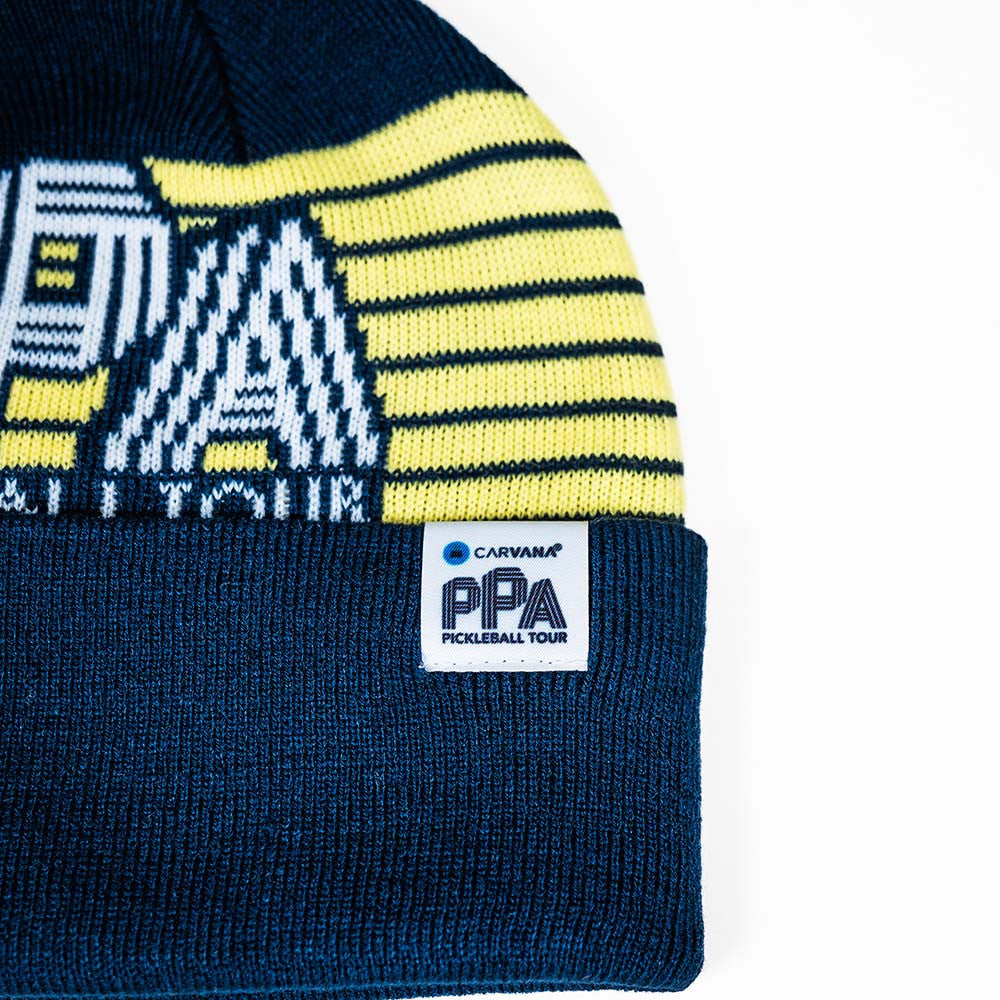 PPa Jacquard Pom Beanie - Pickleball Sports Quality