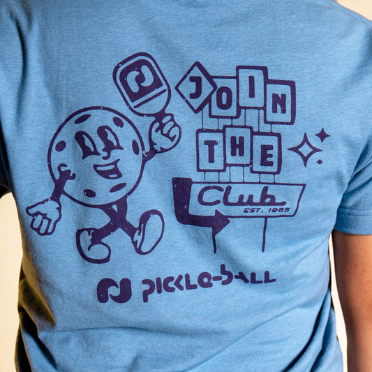Heritage Pickle-ball Join The Club Retro Ball Tee - Pickleball Sports Discount