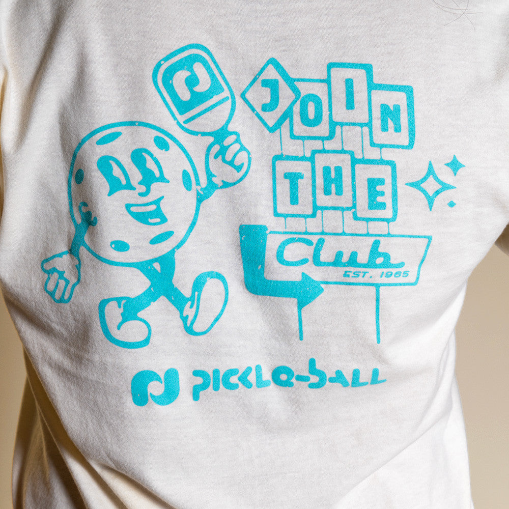 Heritage Pickle-ball Join The Club Retro Ball Tee - Pickleball Sports Discount