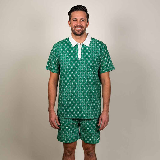Heritage Pickle-ball Logo Polo - Unisex - Pickleball Sports Hot Sale