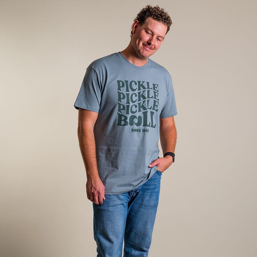 Heritage Pickle Pickle Pickle-Ball Tee - Unisex - Pickleball Sports Discount