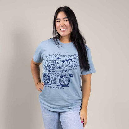 Heritage Pickle-ball Bike Tee - Unisex - Pickleball Sports Premium