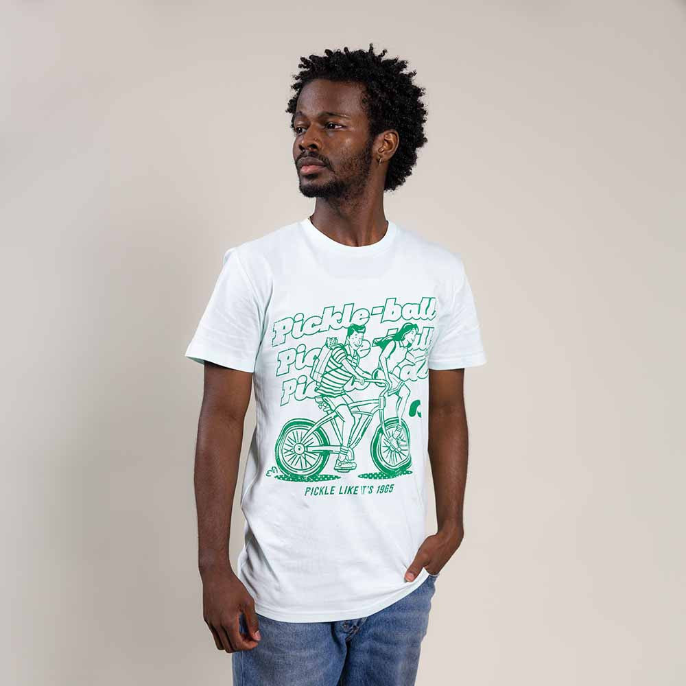 Heritage Pickle-ball Bike Tee - Unisex - Pickleball Sports Premium