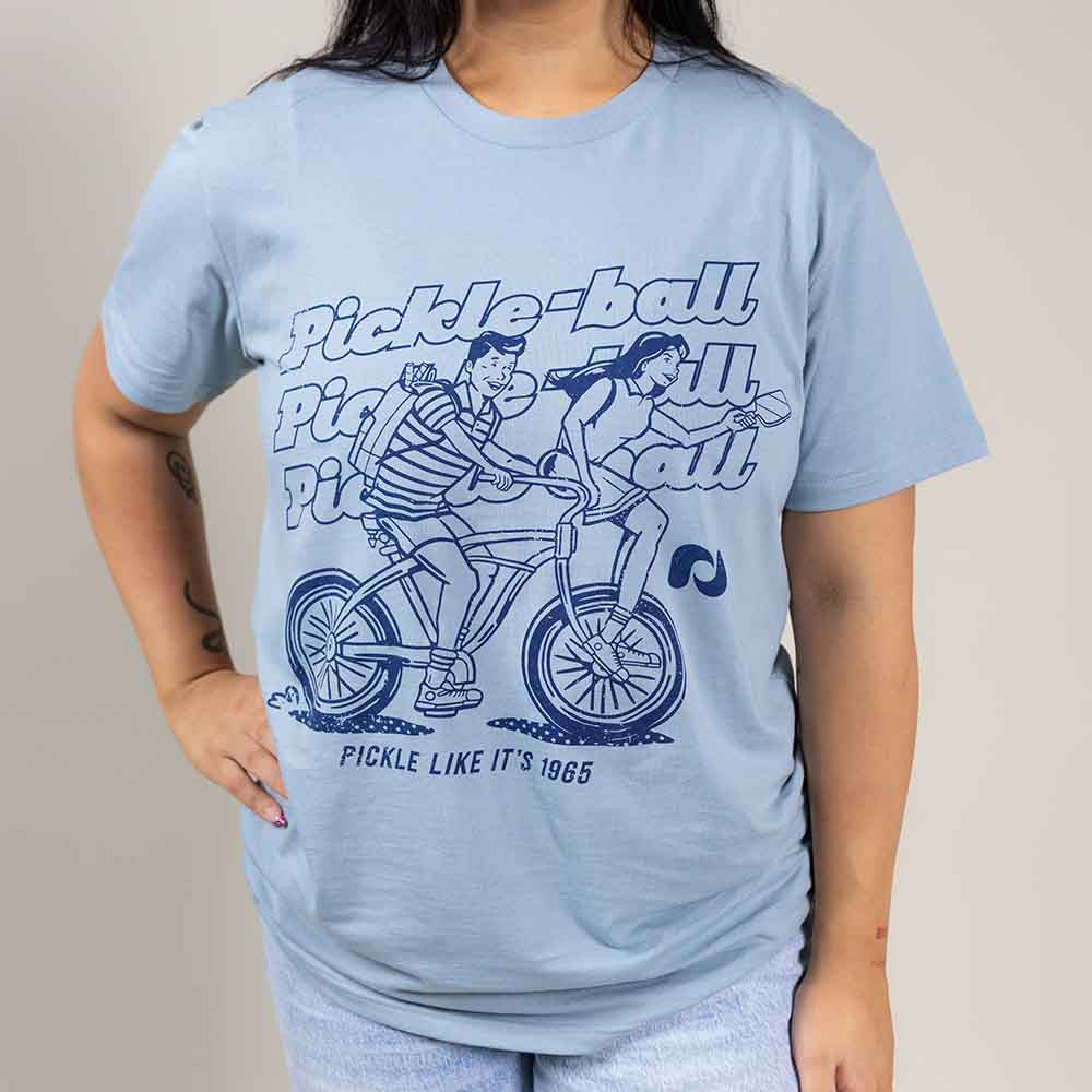 Heritage Pickle-ball Bike Tee - Unisex - Pickleball Sports Premium