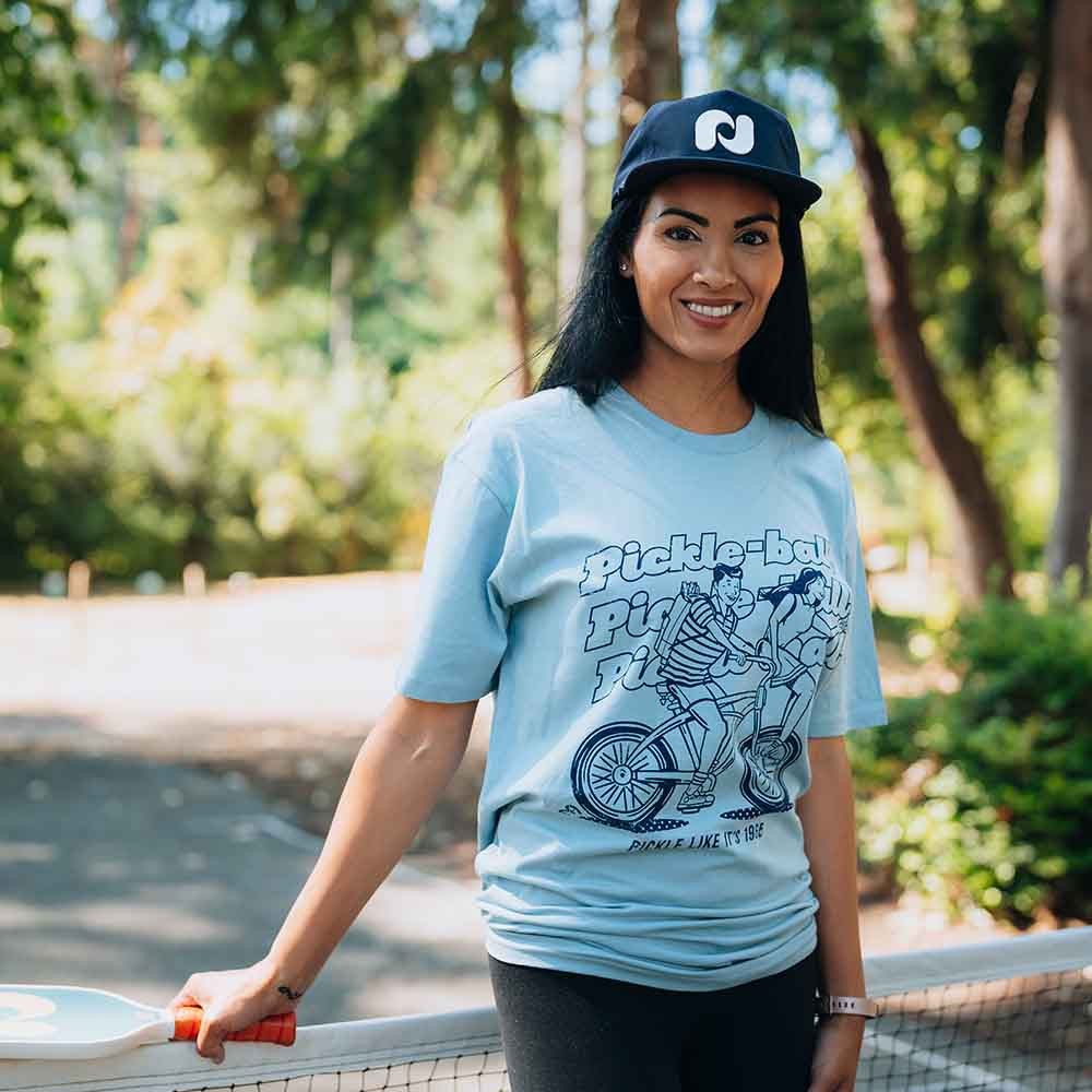Heritage Pickle-ball Bike Tee - Unisex - Pickleball Sports Premium