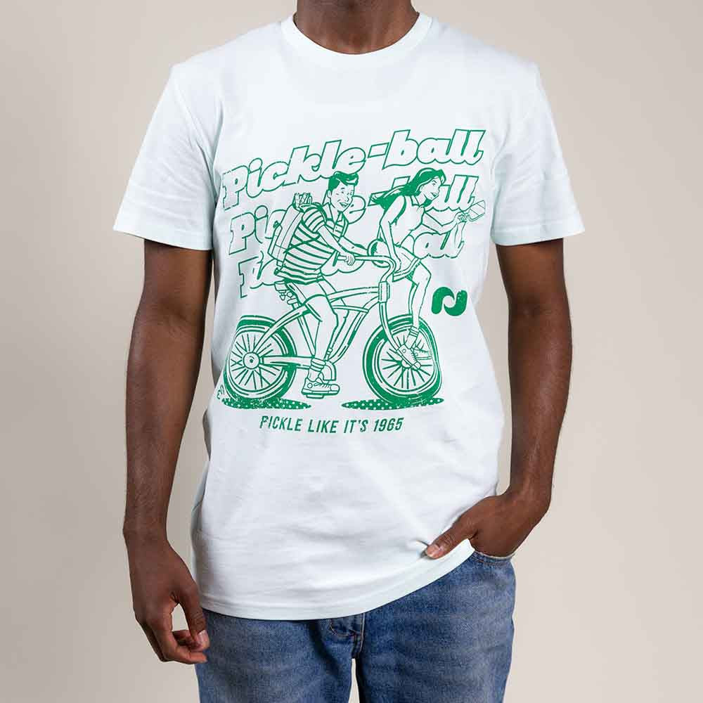 Heritage Pickle-ball Bike Tee - Unisex - Pickleball Sports Premium