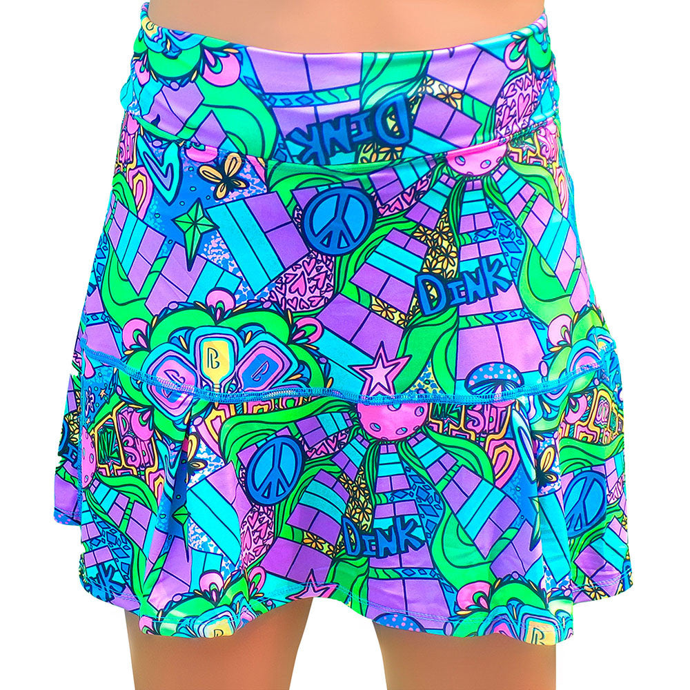 Pickleball Bella Groovy Drop Pleat Skort - Pickleball Sports Classic