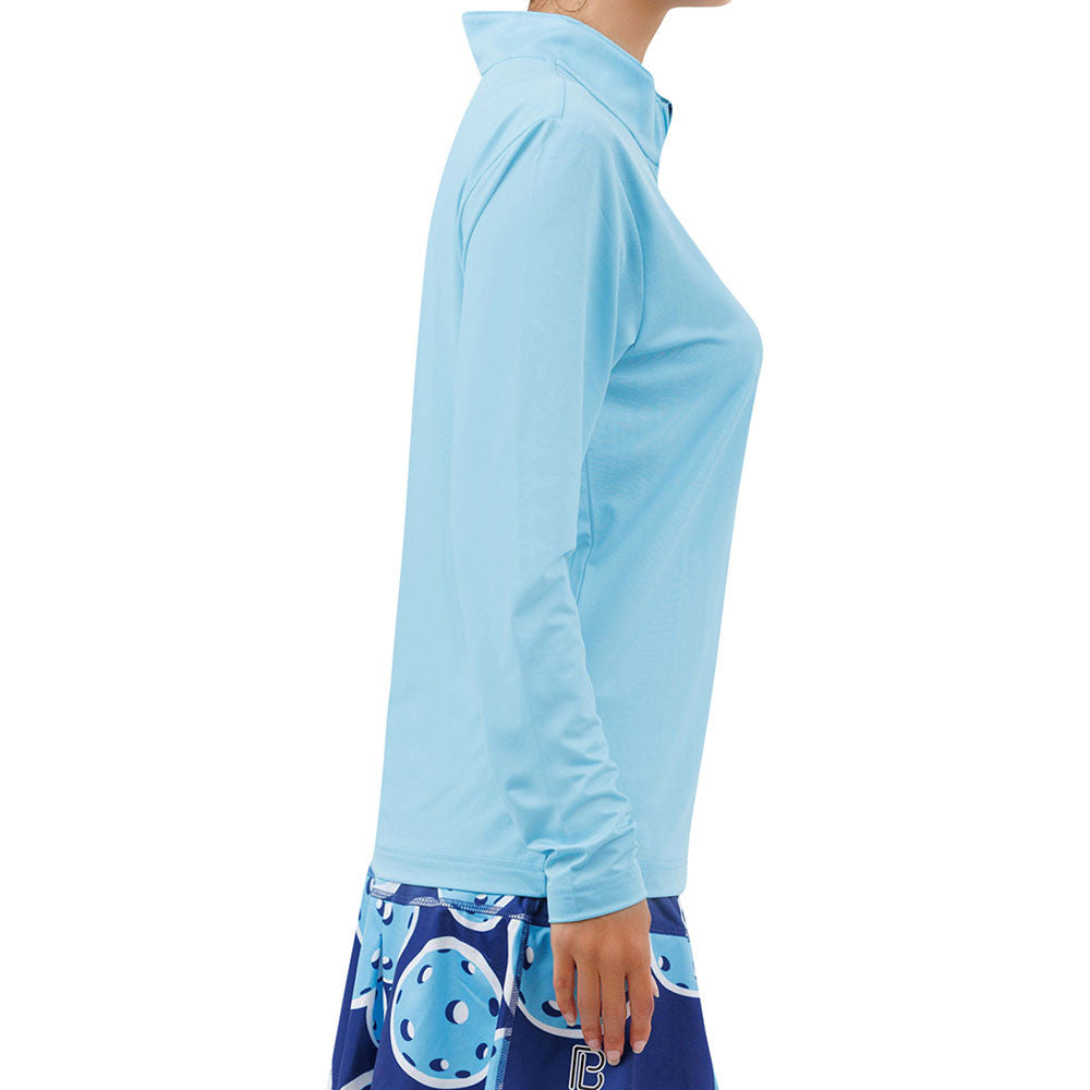 Pickleball Bella Quarter Zip Long Sleeve Shirt - Pickleball Sports Trusted