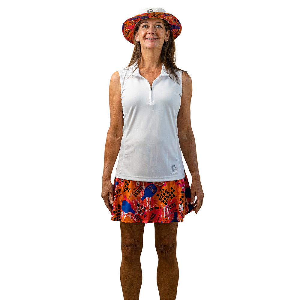 Pickleball Bella Cactus Makes Perfect Drop Pleat Skort - Pickleball Sports Signature