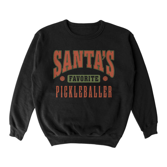 Wallflower Santa Favorite Crewneck Sweatshirt - Unisex - Pickleball Sports Discount