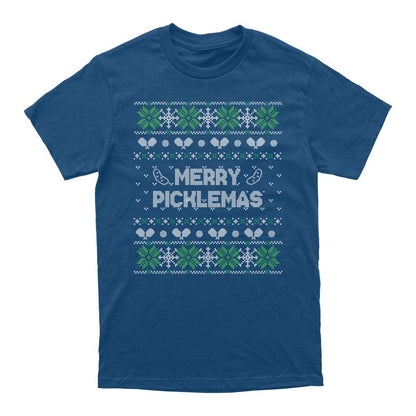 Wallflower Merry Xmas Fairisle T-Shirt - Unisex - Pickleball Sports New