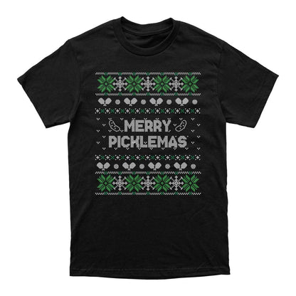 Wallflower Merry Xmas Fairisle T-Shirt - Unisex - Pickleball Sports New