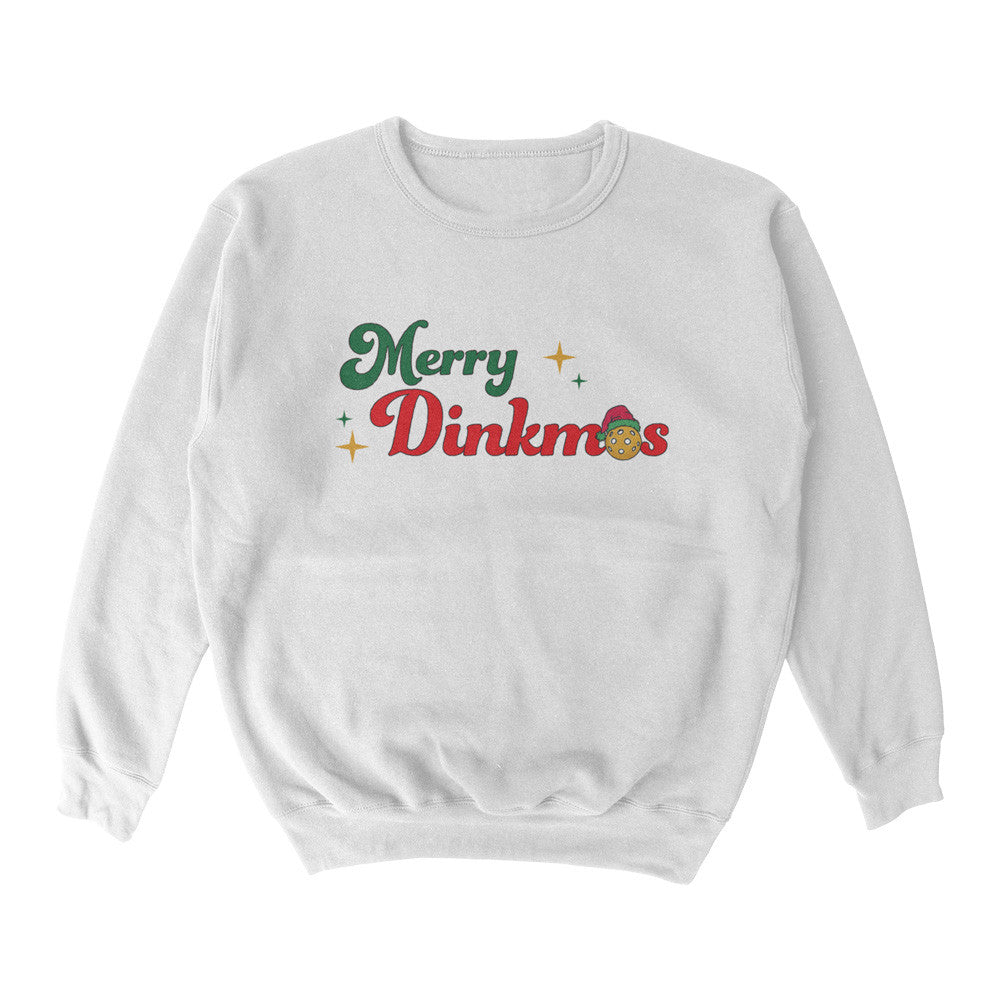 Wallflower Merry Dinkmas Crewneck Sweatshirt - Unisex - Pickleball Sports Customer Favorite