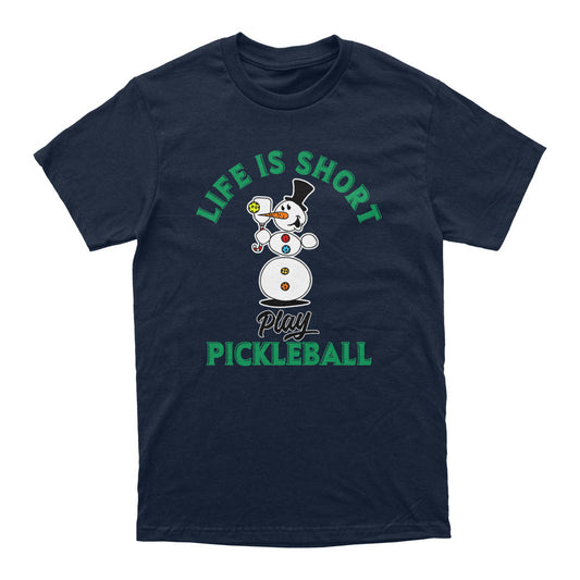 Wallflower Life is Short Melted Snowman T-Shirt - Unisex - Pickleball Sports Latest