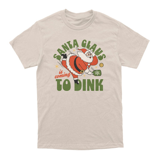Wallflower Santa Clause Dink T-Shirt - Unisex - Pickleball Sports Recommended