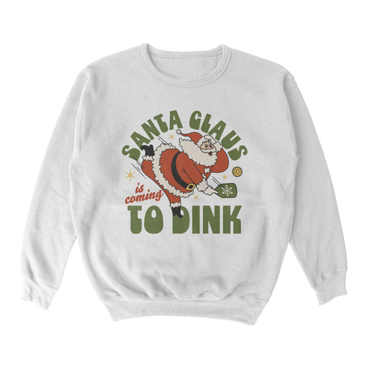 Wallflower Santa Clause Dink Crewneck Sweatshirt - Unisex - Pickleball Sports Smart Buy