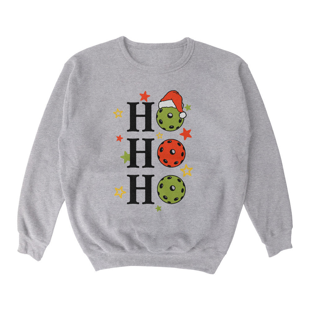 Wallflower Ho Ho Ho PB Crewneck Sweatshirt - Unisex - Pickleball Sports Deals