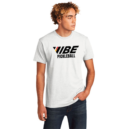 VIBE Pickleball Logo White T-Shirt - Pickleball Sports Sale